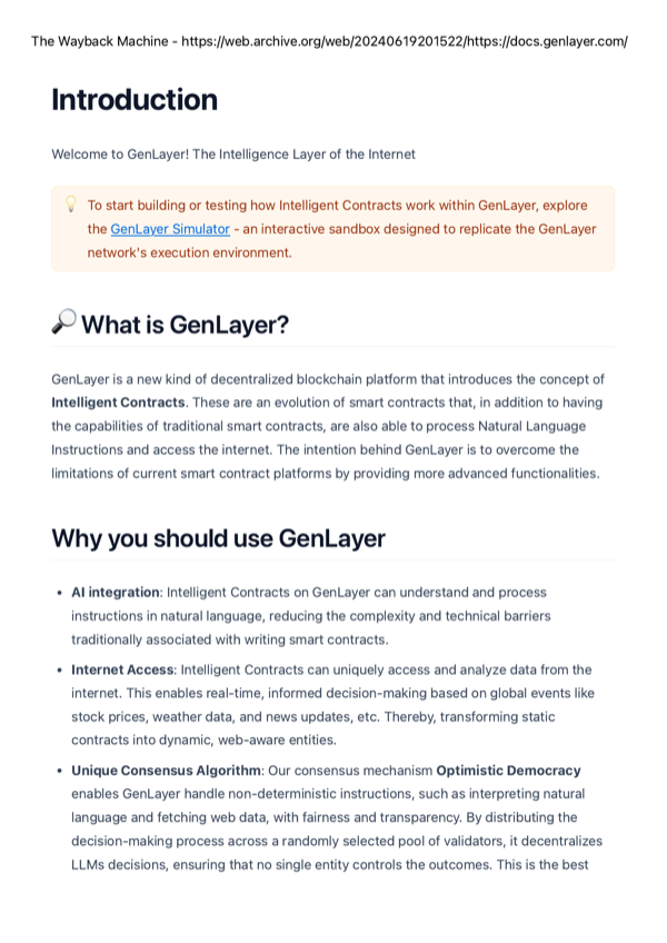 Introduction to GenLayer