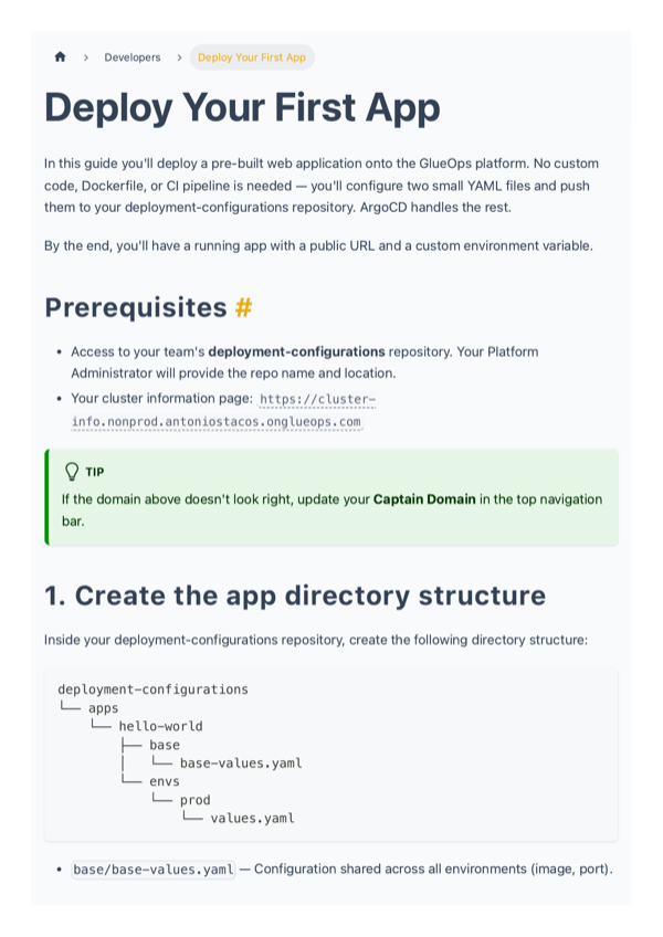 Deploy Your First App