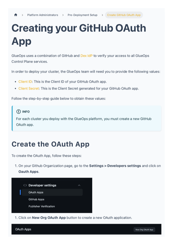 Create GitHub OAuth App