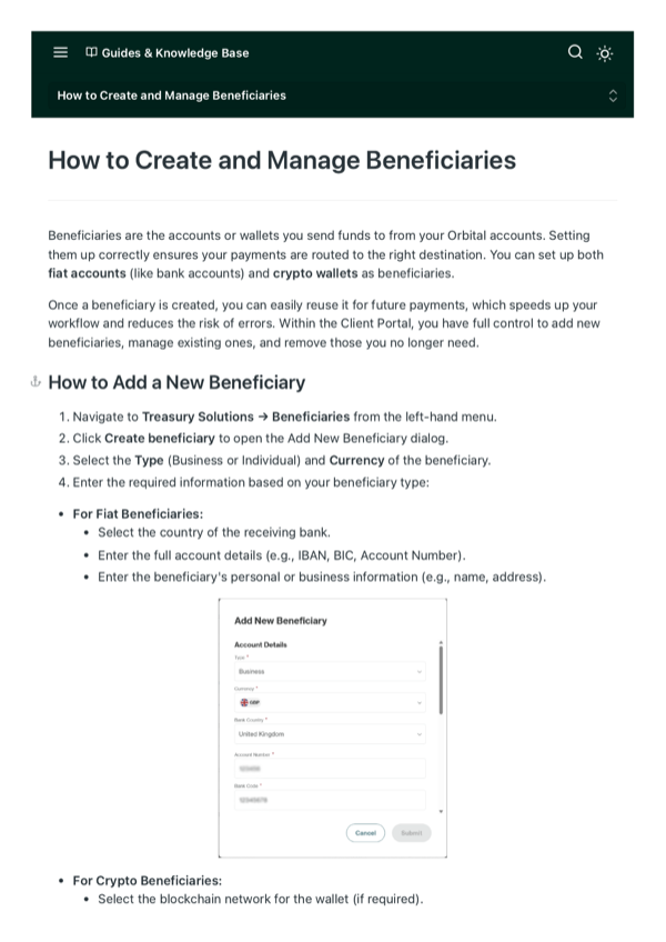 How to Create and Manage Beneficiaries