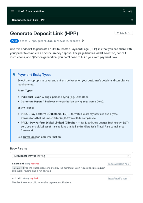 Generate Hosted Payment Links (HPP)